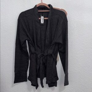 PrettyLittleThing Charcoal Knit Cardigan